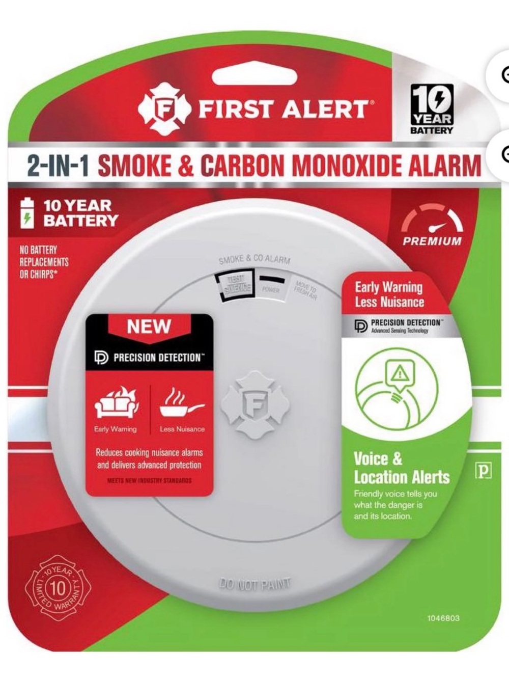 First Alert 2-in-1 Smoke & Carbon Monoxide Alarm- White